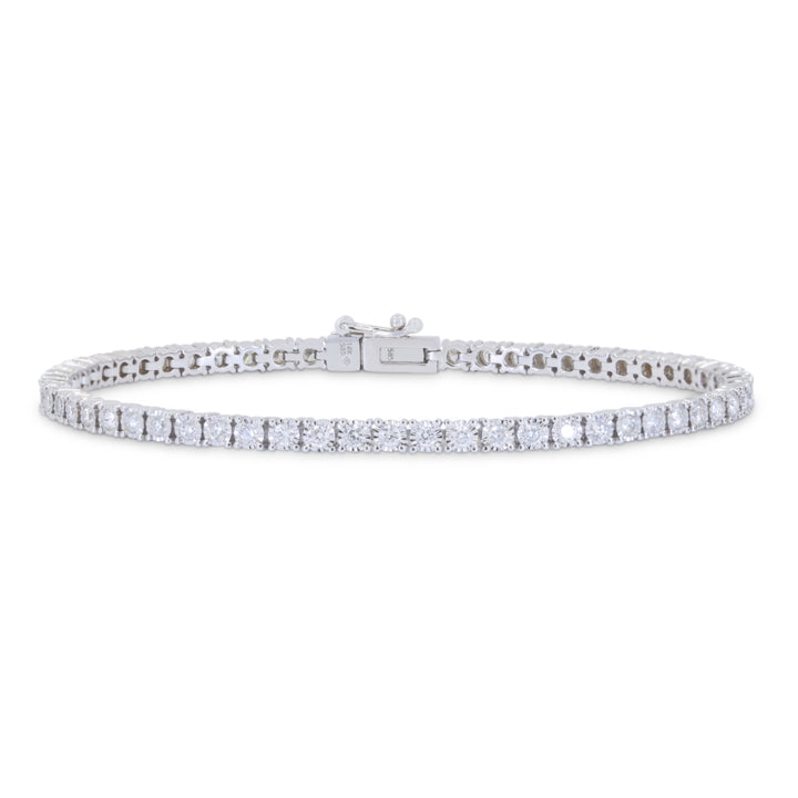 Madison L 14K White Gold Diamond Illusion Setting Bracelet - style B1110W-1.50CT