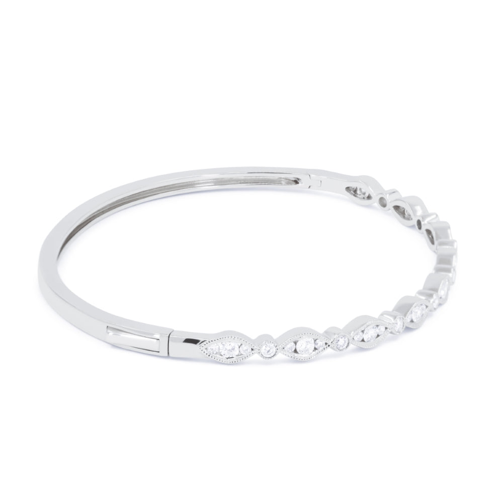 B1168 - 14K Gold Diamond Bangle