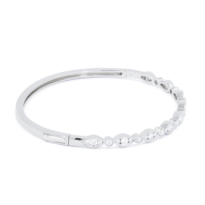 B1168 - 14K Gold Diamond Bangle