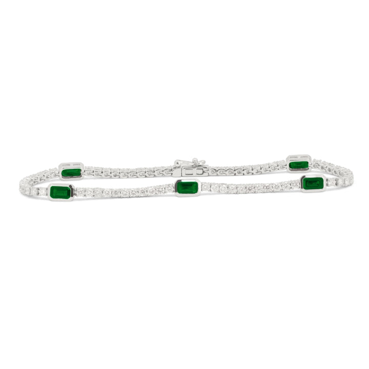 B1190 - 14K White Gold Bracelet