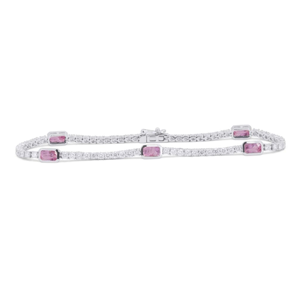 B1190 - 14K White Gold Bracelet