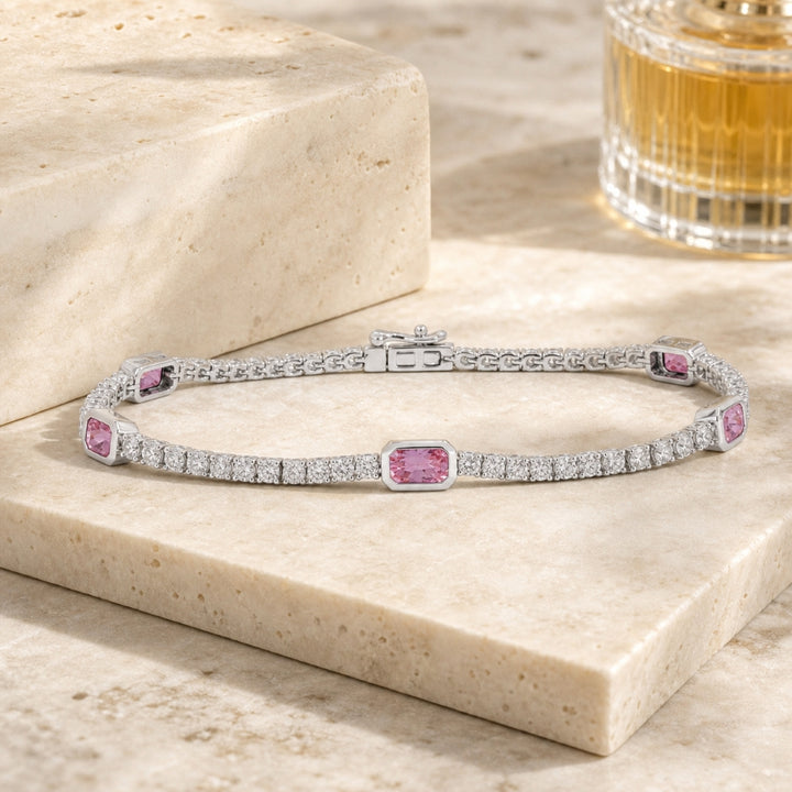B1190 - 14K White Gold Bracelet