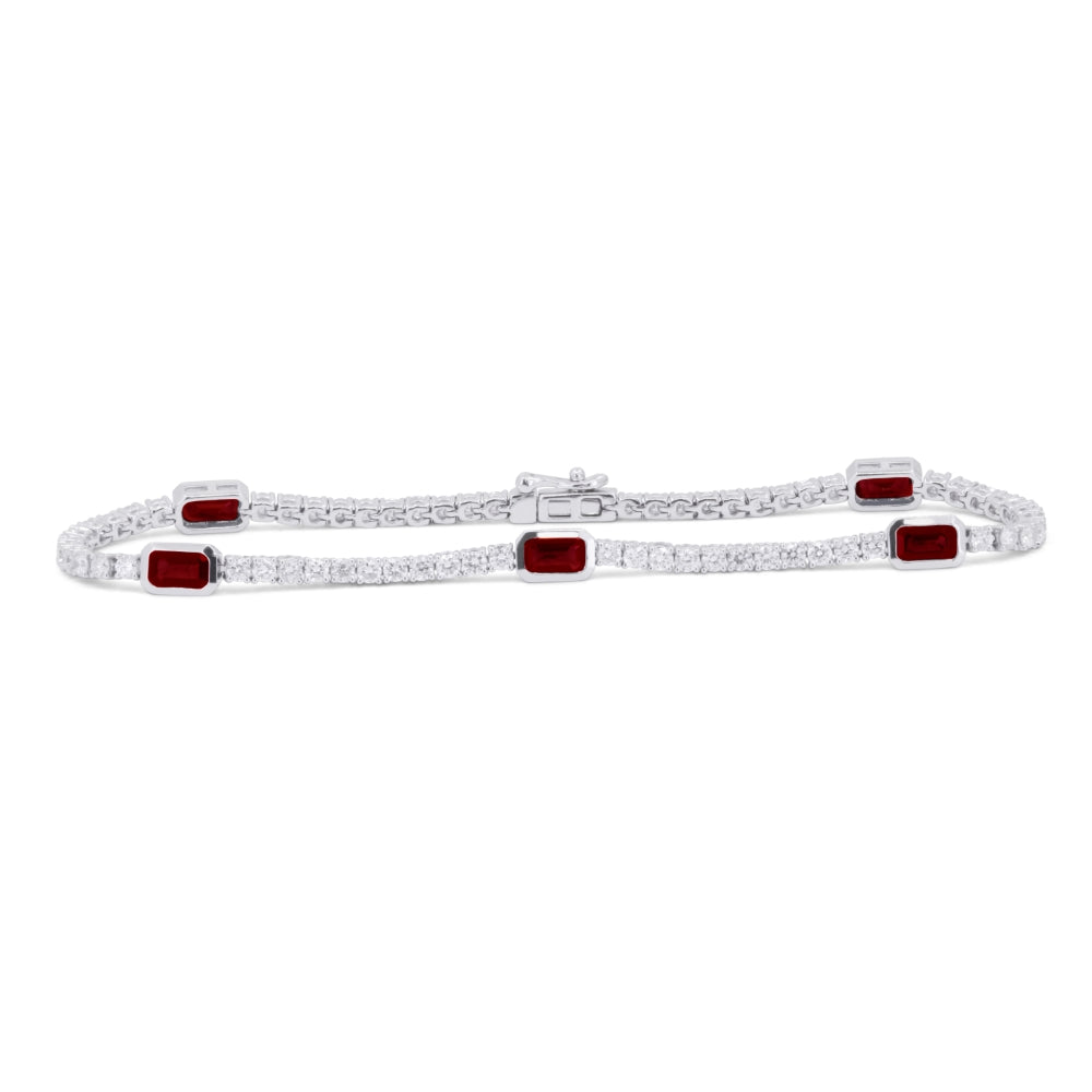 B1190 - 14K White Gold Bracelet