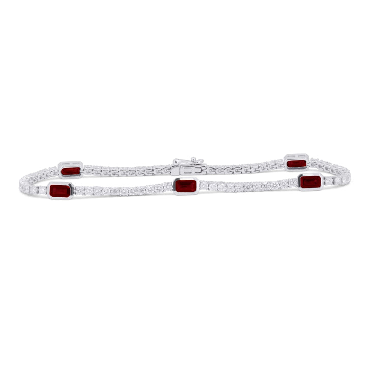B1190 - 14K White Gold Bracelet