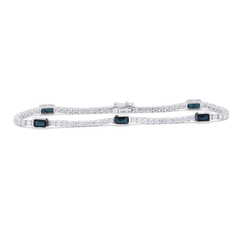 B1190 - 14K White Gold Bracelet