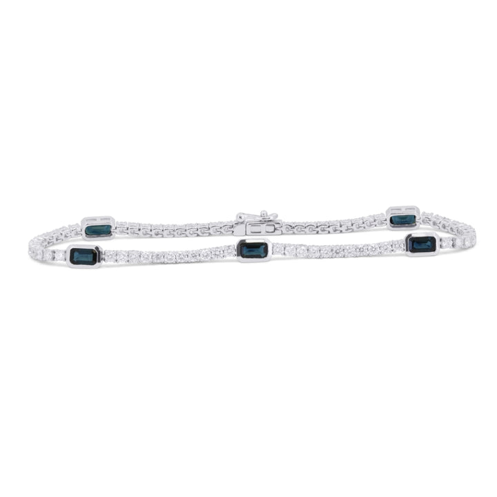 B1190 - 14K White Gold Bracelet