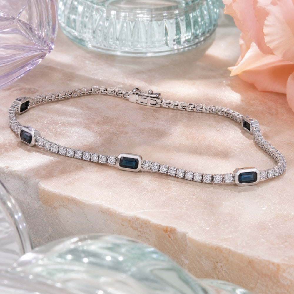 B1190 - 14K White Gold Bracelet