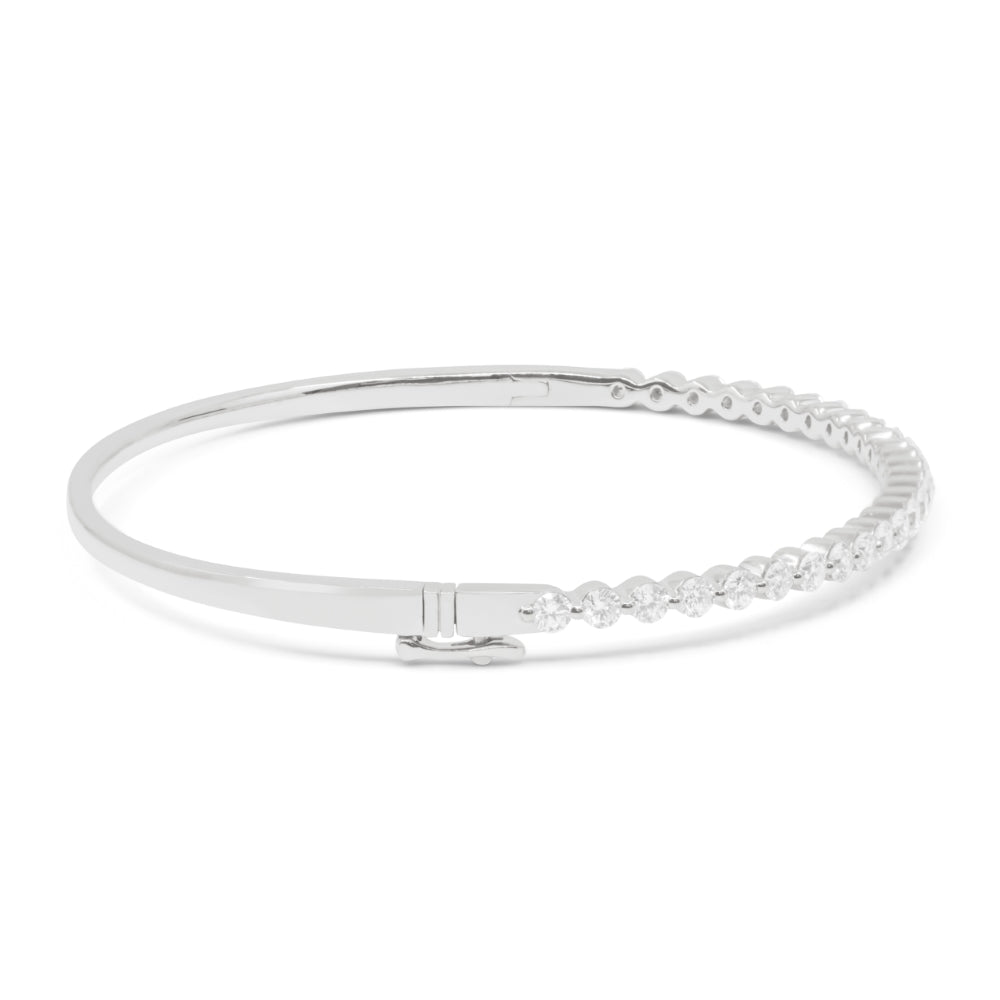 B1191 - 14K Gold Diamond Bangle