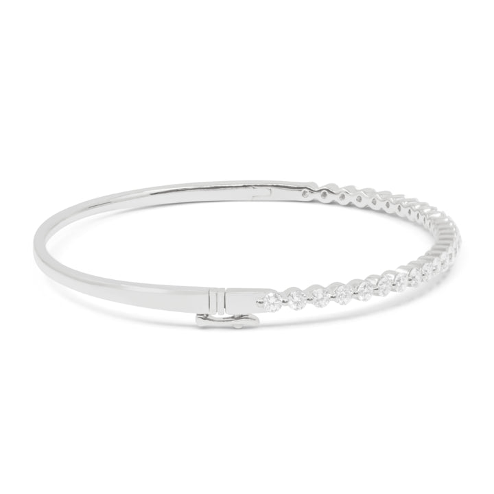 B1191 - 14K Gold Diamond Bangle