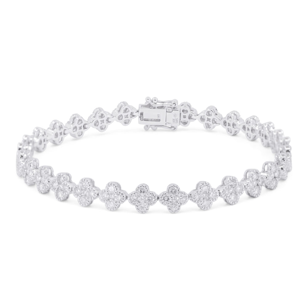 Madison L 14K White Gold Diamond Bracelet - style B1216W