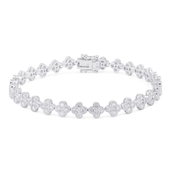 Madison L 14K White Gold Diamond Bracelet - style B1216W