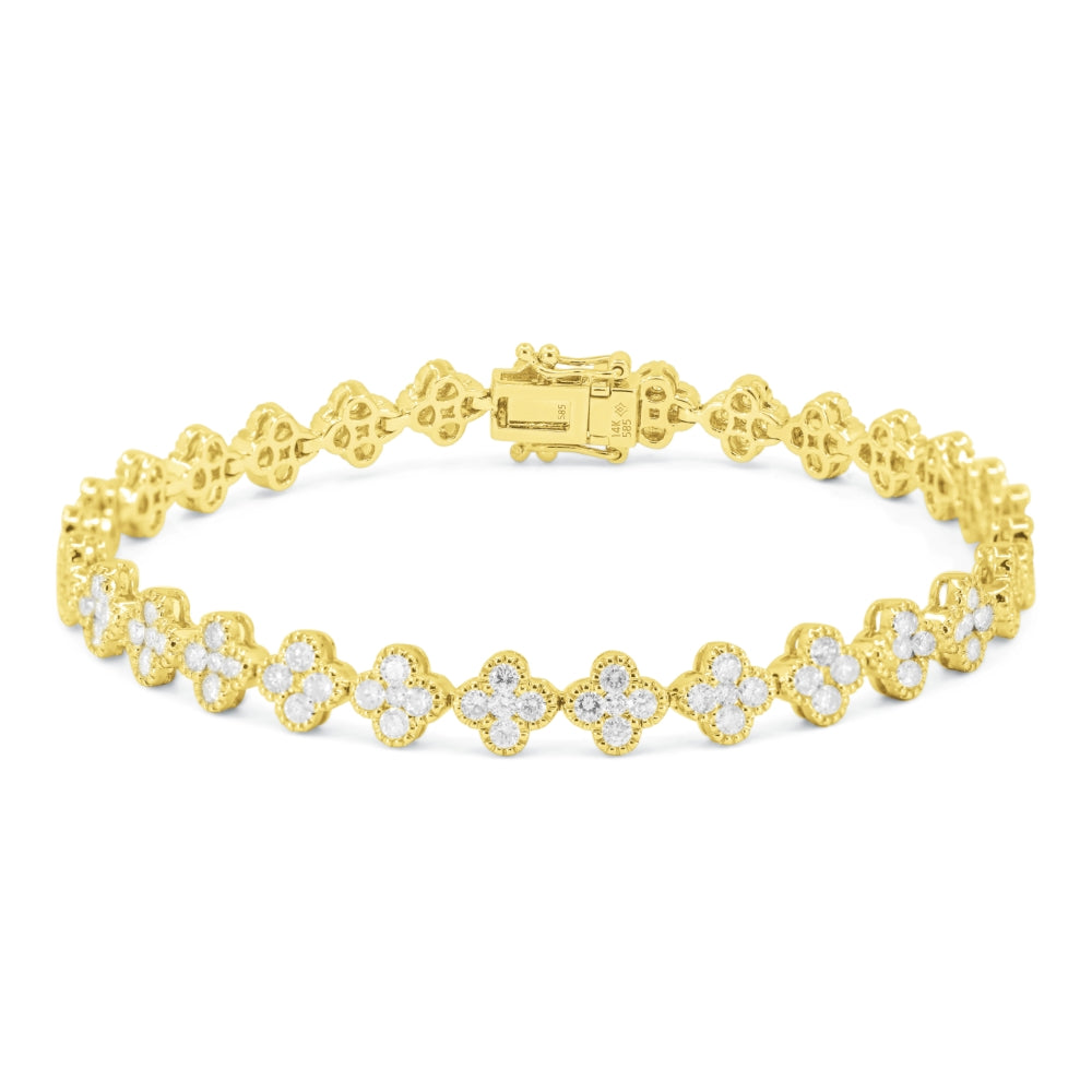 Madison L 14K Yellow Gold Diamond Bracelet - style B1216Y