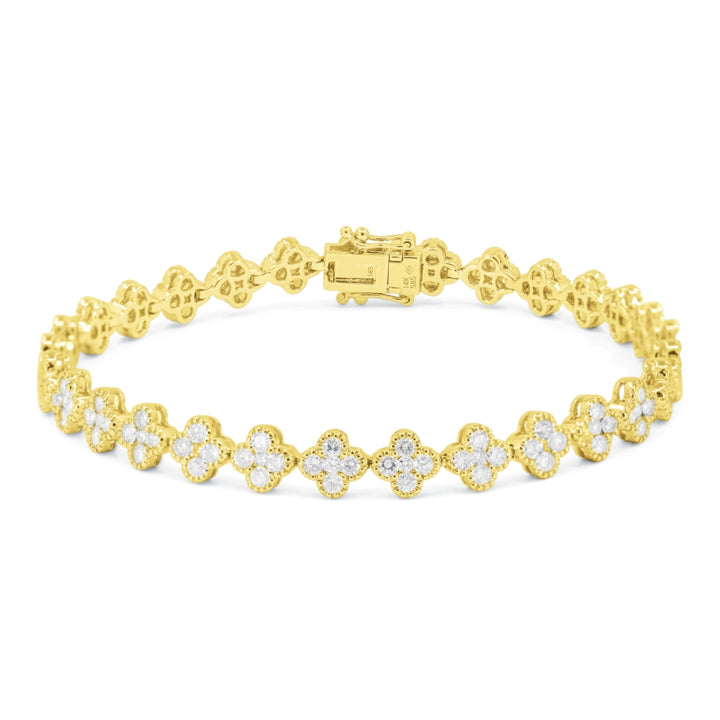 Madison L 14K Yellow Gold Diamond Bracelet - style B1216Y