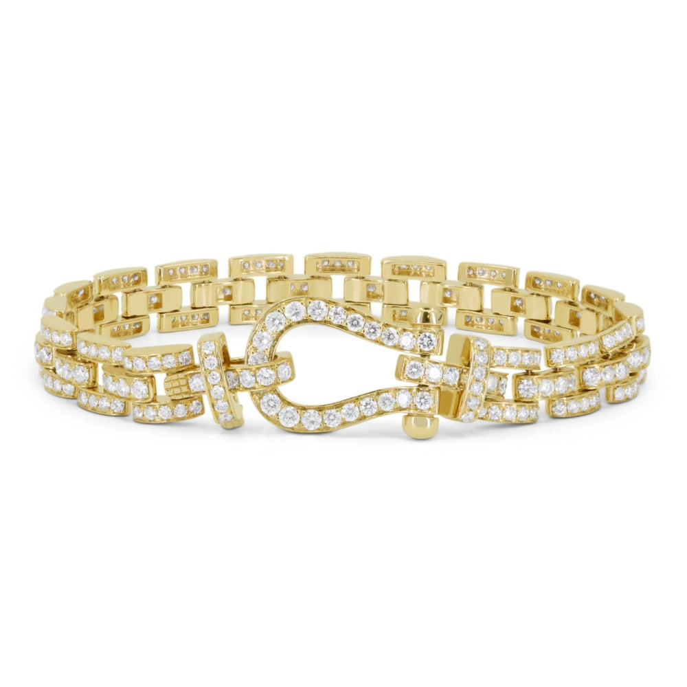 Madison L 14K Yellow Gold Diamond Bracelet - style B1230Y