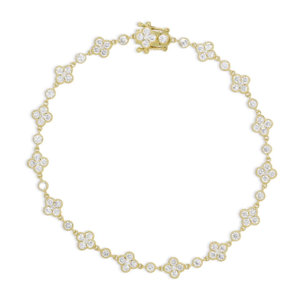 Madison L 14K Yellow Gold Diamond Bracelet - style B1231Y