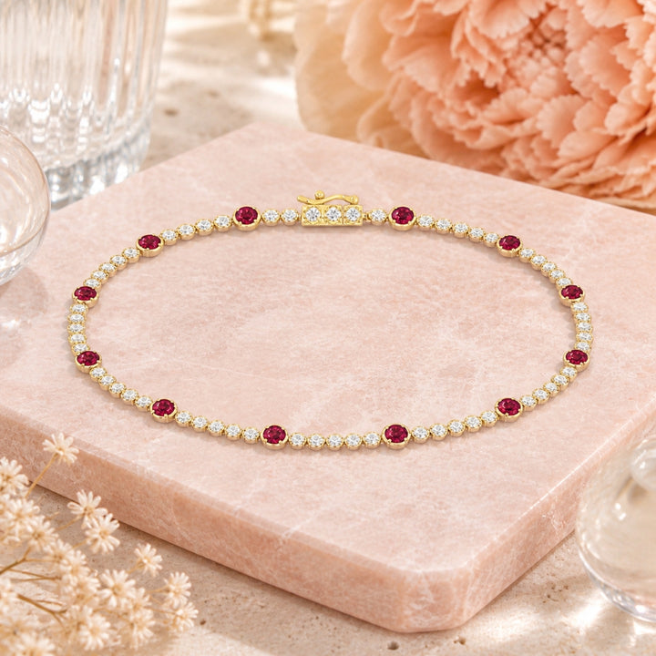 B1232 - 14K Gold Diamond Bracelet