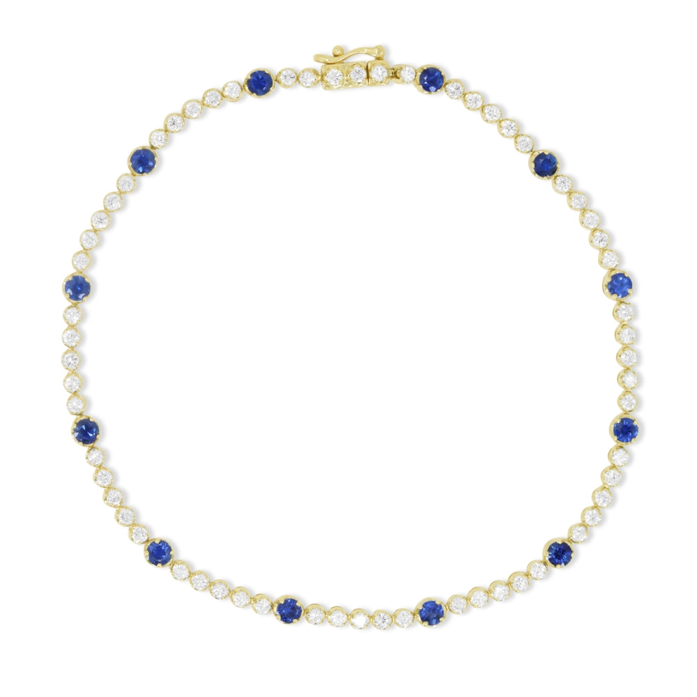 Madison L 14K Yellow Gold Sapphire Bracelet - style B1232SAY