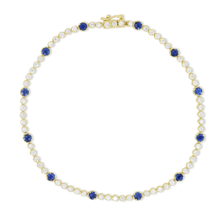 Madison L 14K Yellow Gold Sapphire Bracelet - style B1232SAY