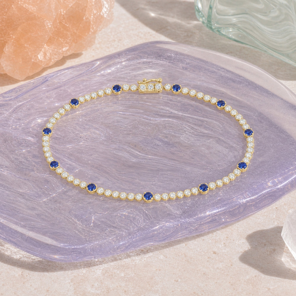 B1232 - 14K Gold Diamond Bracelet