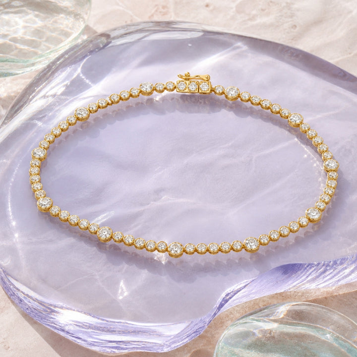 B1232 - 14K Gold Diamond Bracelet