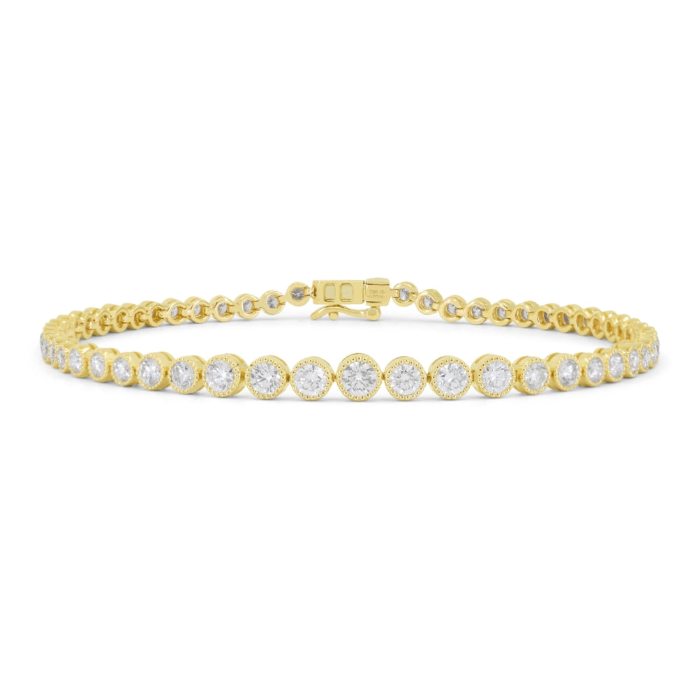 Madison L 14K Yellow Gold Diamond Bracelet - style B1234Y