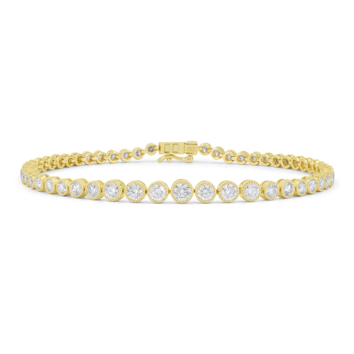 Madison L 14K Yellow Gold Diamond Bracelet - style B1234Y