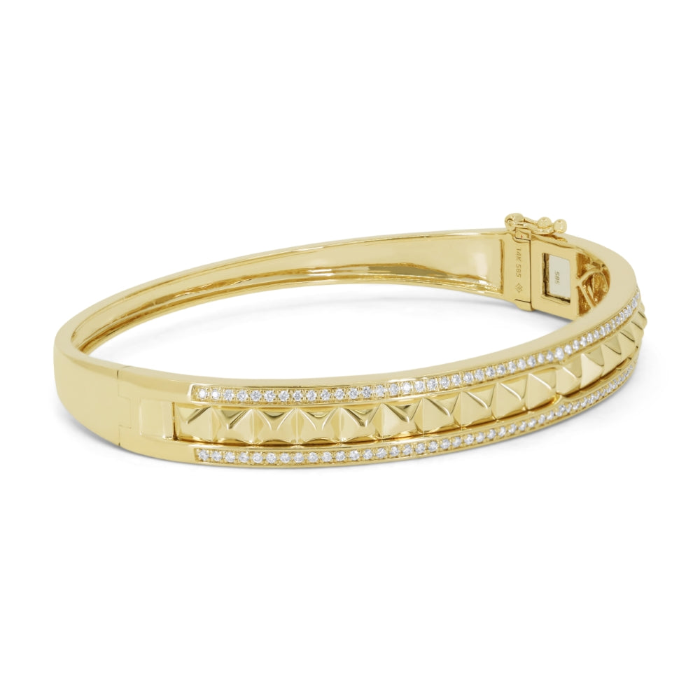 B1241 - 14K Yellow Gold Diamond Bracelet