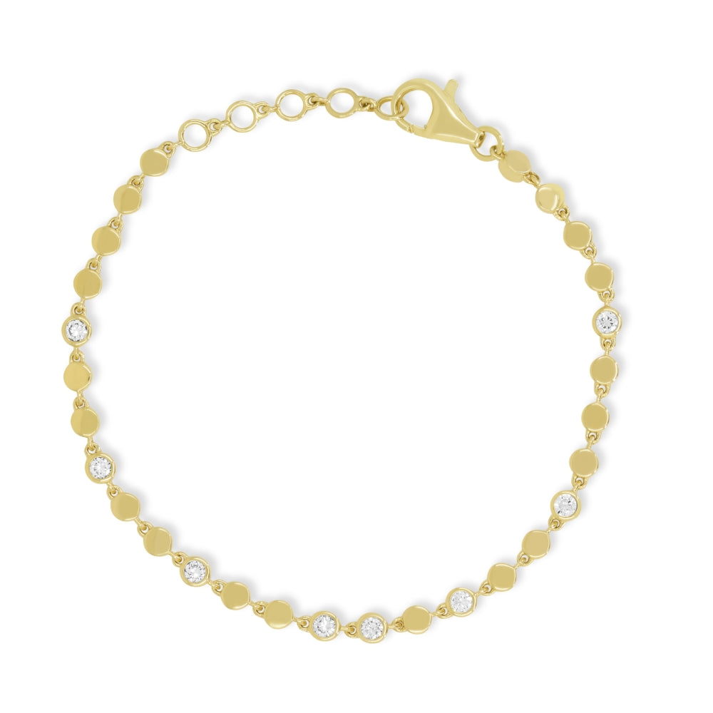 Madison L 14K Yellow Gold Diamond Bracelet - style B1260Y-0.50CT