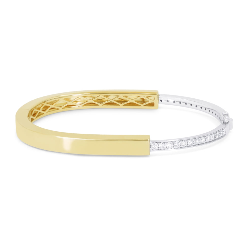 Madison L 14K Two Tone Gold Diamond Bracelet - style B1264WY