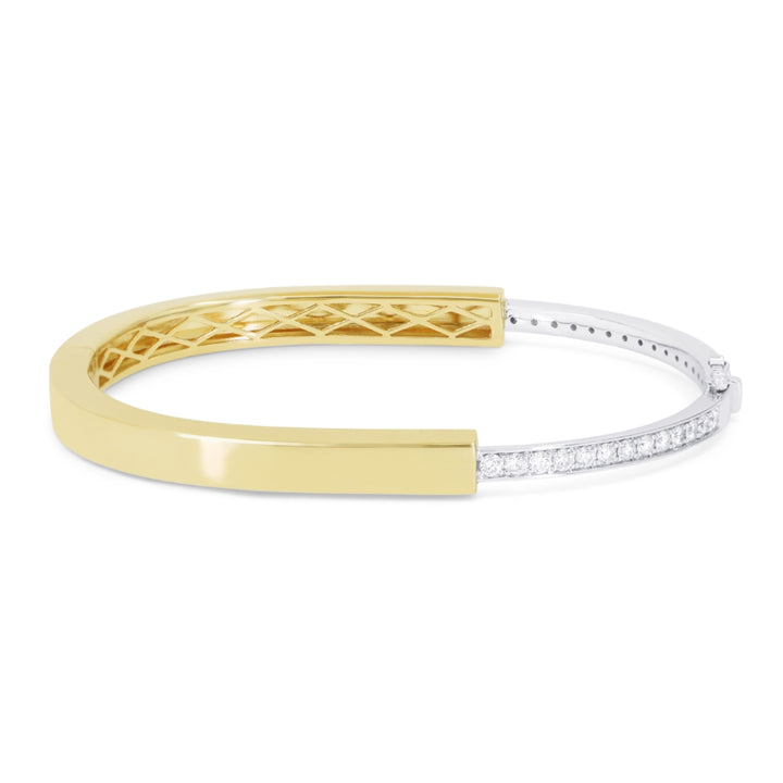 Madison L 14K Two Tone Gold Diamond Bracelet - style B1264WY