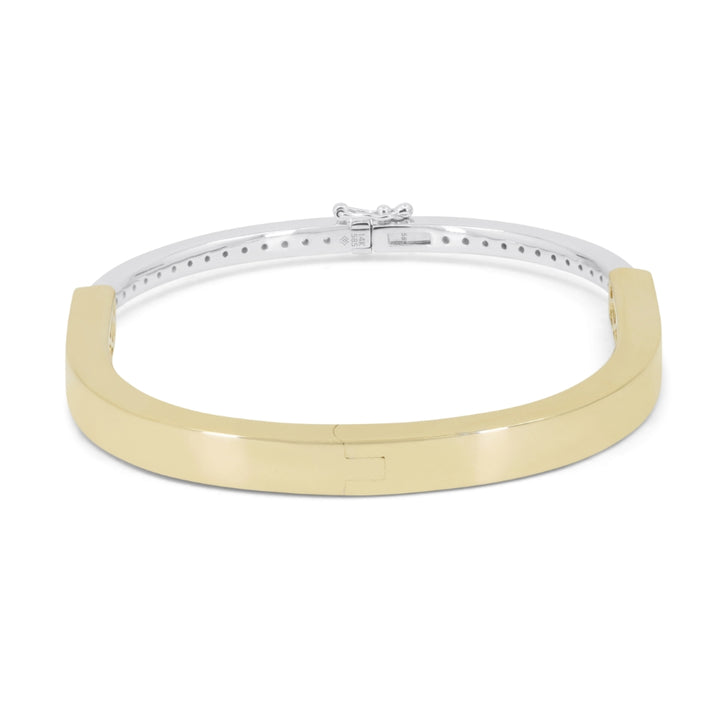 B1264 - 14K Two Tone Gold Diamond Bracelet