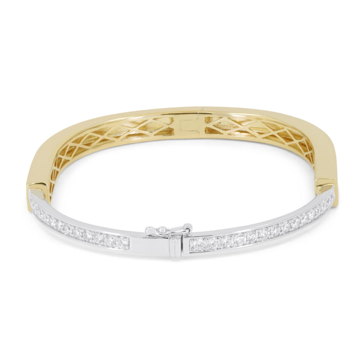 B1264 - 14K Two Tone Gold Diamond Bracelet