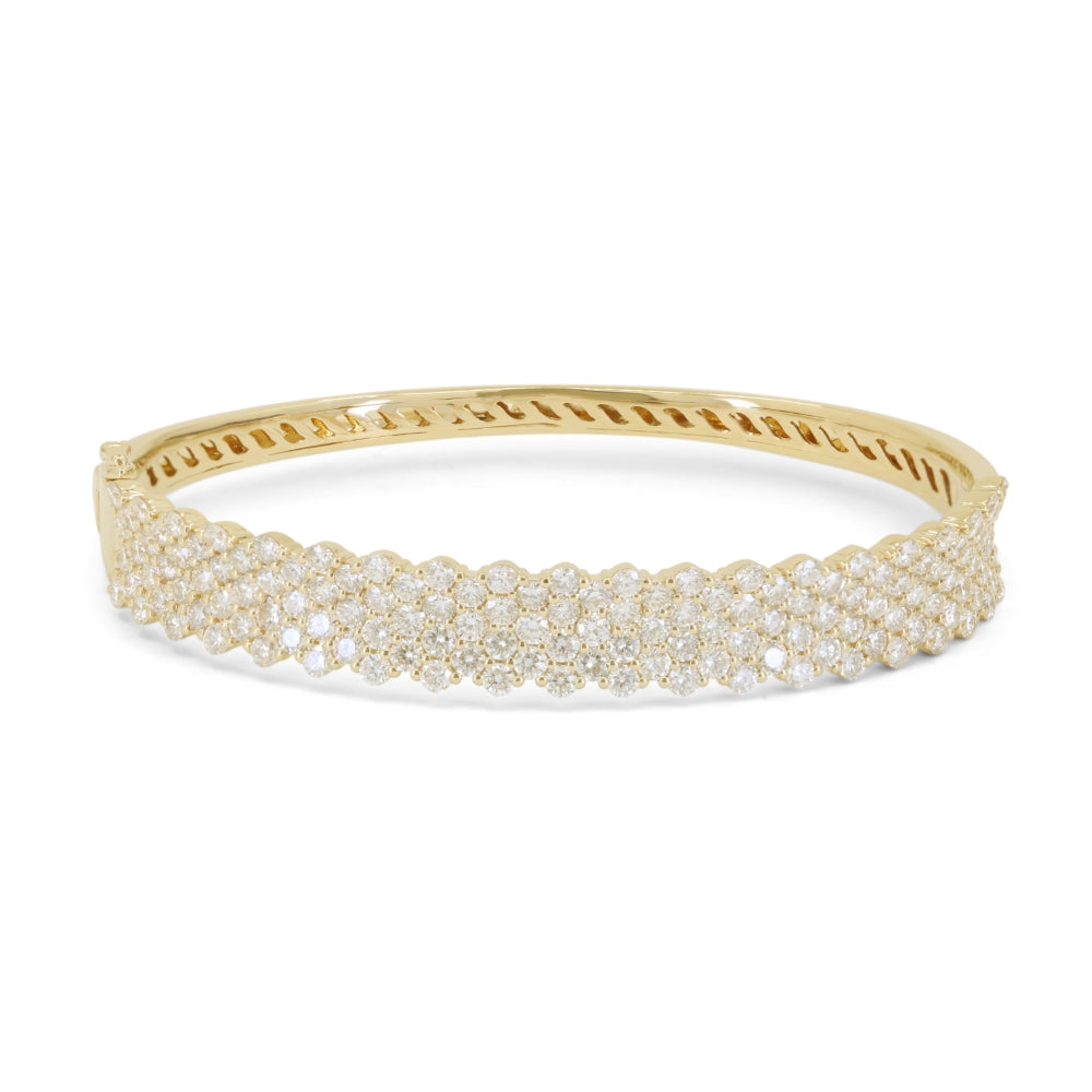 Madison L 14K Yellow Gold Diamond Bangle - style B1266Y
