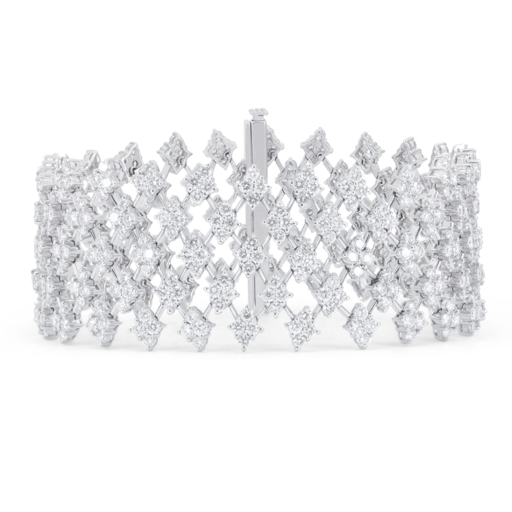 Madison L 18K White Gold Diamond Bracelet - style DB2459