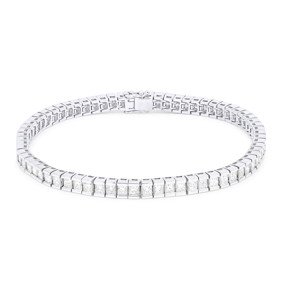 Madison L 18K White Gold Diamond Bracelet - style DB2473