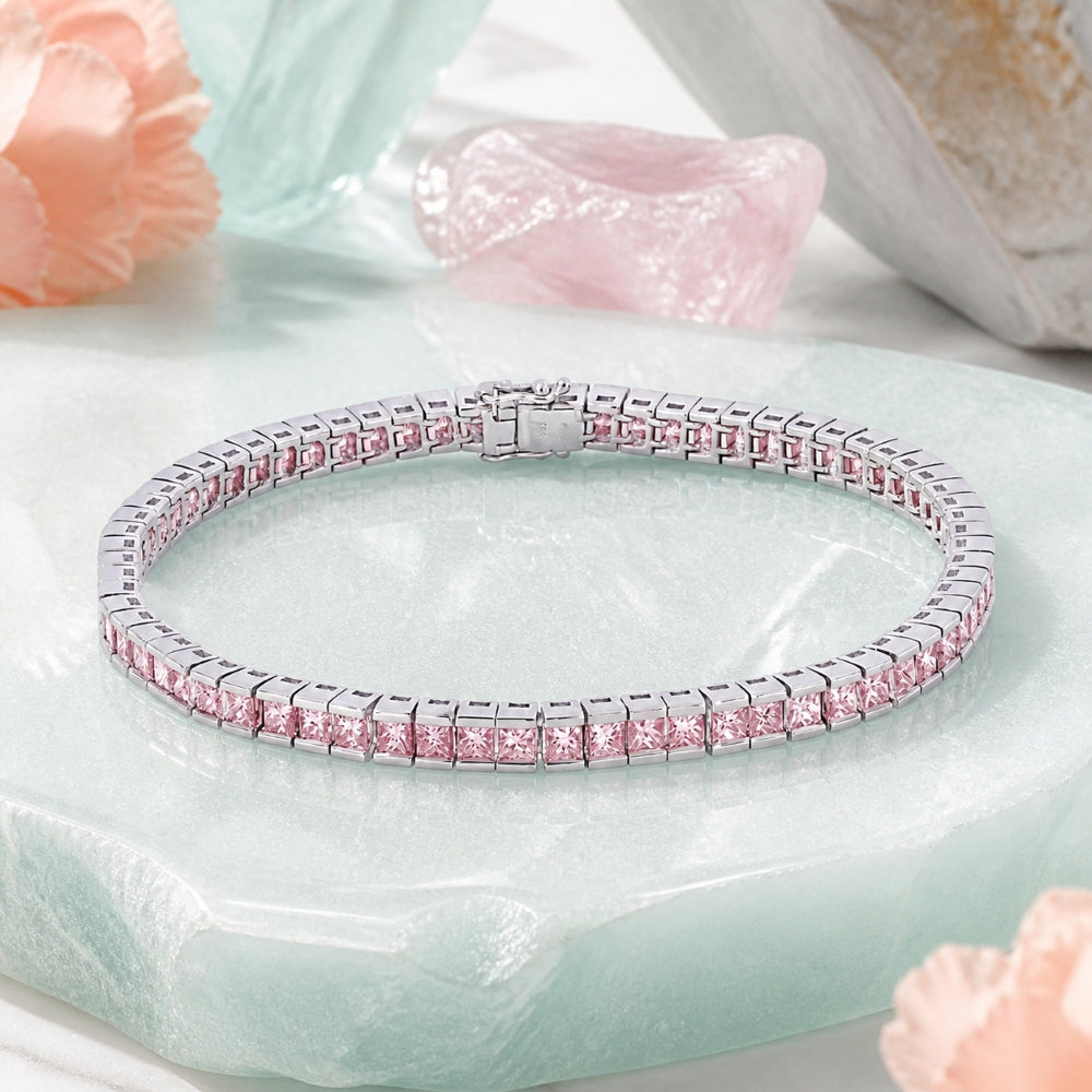 DB2473 - 18K White Gold Diamond Bracelet