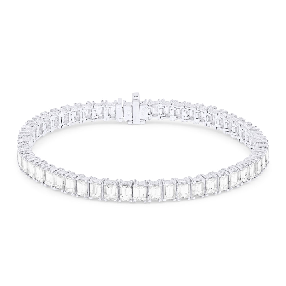 Madison L 18K White Gold Diamond Bracelet - style DB2526