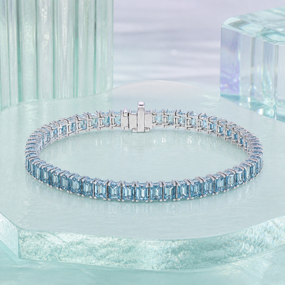 DB2526 - 18K White Gold Diamond Bracelet