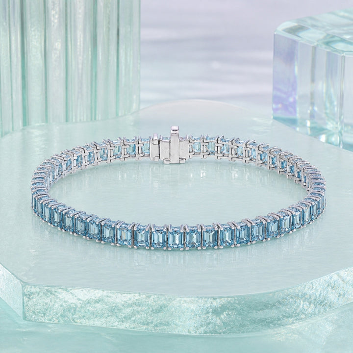 DB2526 - 18K White Gold Diamond Bracelet