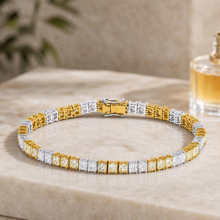 DB2552 - 18K White Gold Diamond Bracelet