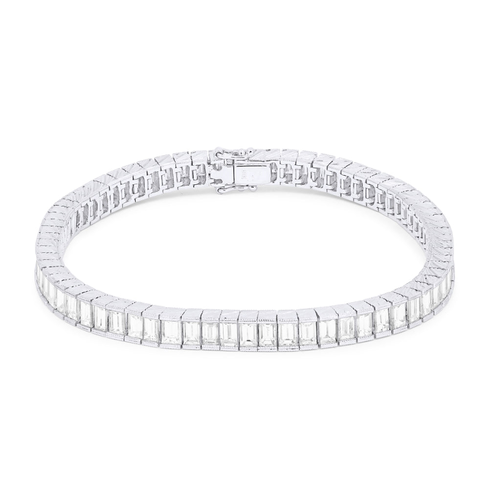 Madison L 18K White Gold Diamond Bracelet - style DB2566