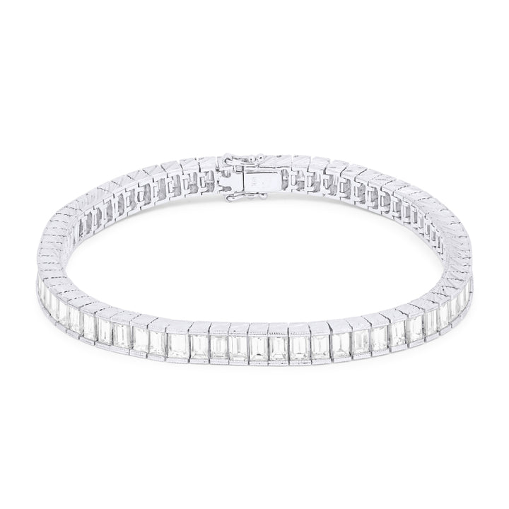 Madison L 18K White Gold Diamond Bracelet - style DB2566
