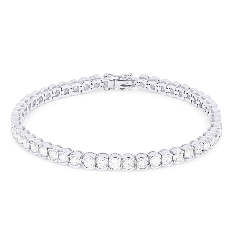 Madison L 18K White Gold Diamond Bracelet - style DB2604