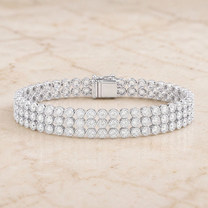 DB2665 - 18K White Gold Diamond Bracelet