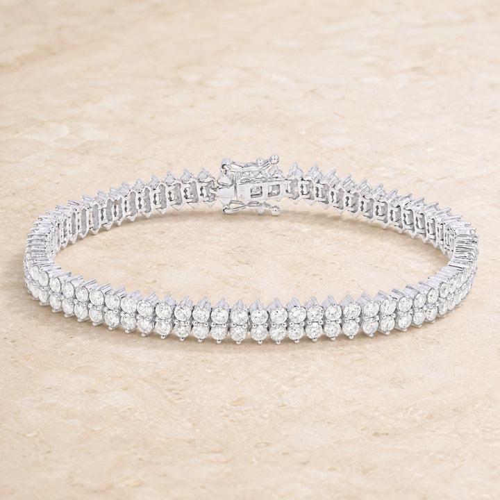DB2669 - 18K White Gold Diamond Bracelet