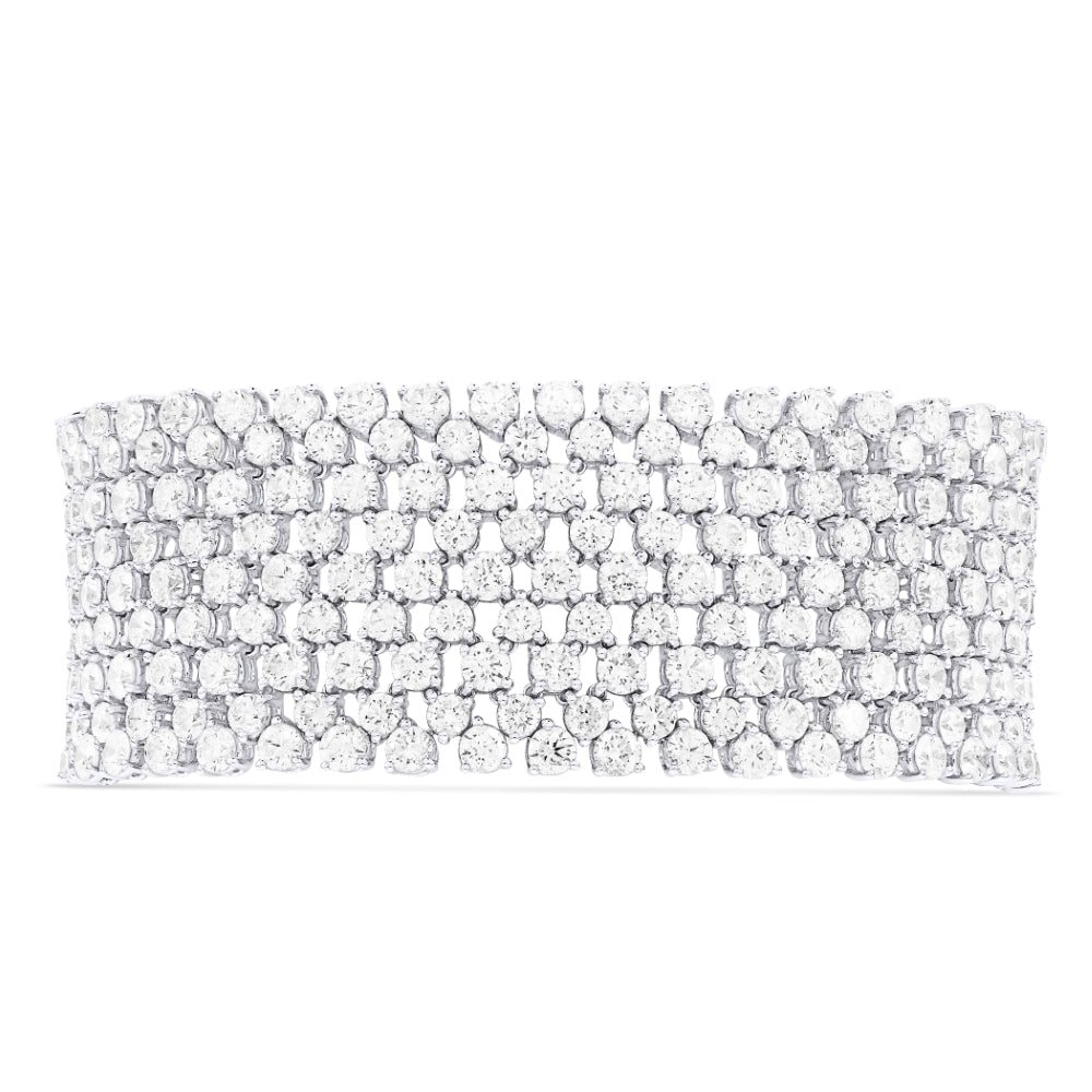 Madison L 18K White Gold Diamond Bracelet - style DB2715