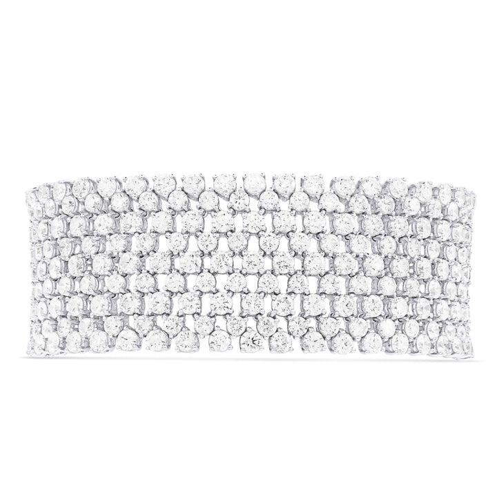 Madison L 18K White Gold Diamond Bracelet - style DB2715