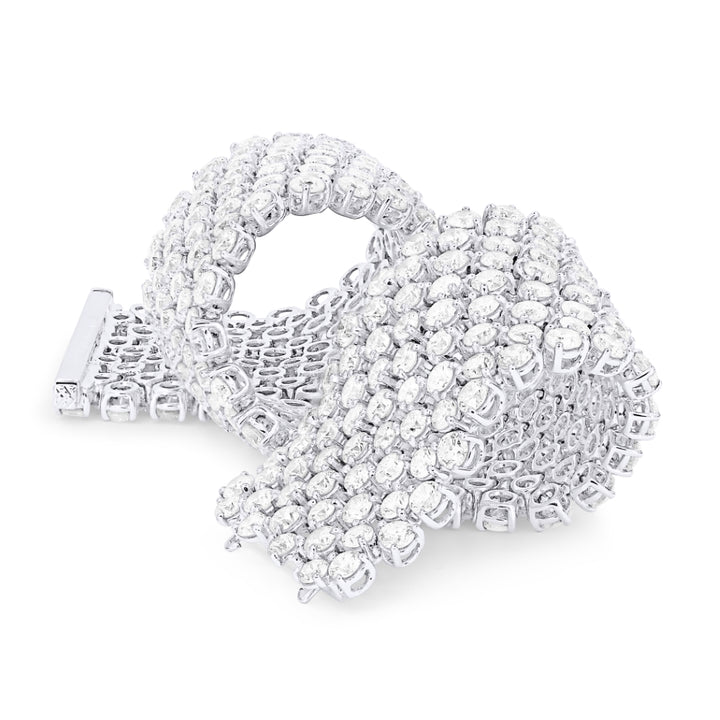 DB2715 - 18K White Gold Diamond Bracelet