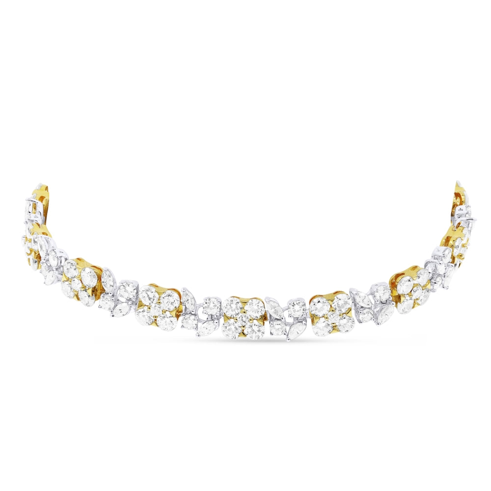 Madison L 18K White Gold Yellow Diamond Cocktail Bracelet - style DB2747