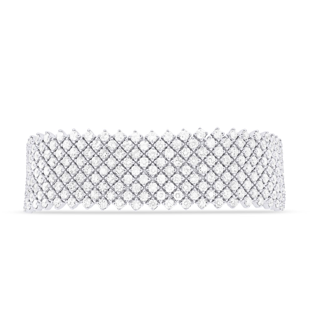 Madison L 18K White Gold Diamond Bracelet - style DB2839
